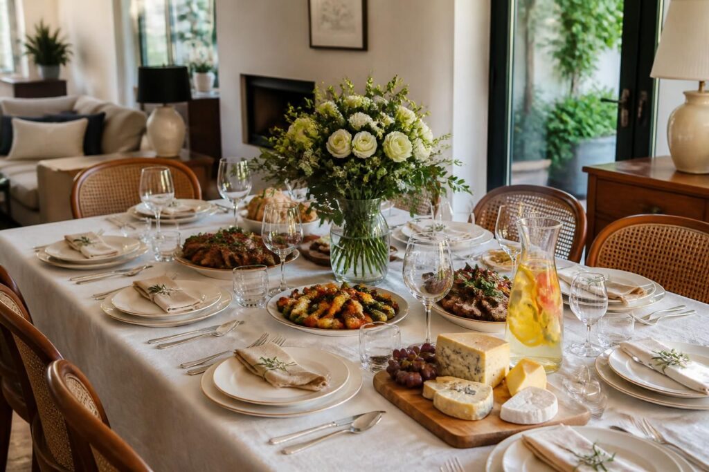 découvrez le guide complet de l'art de recevoir à la maison : conseils pour une table élégante et des menus savoureux afin d'impressionner vos invités.