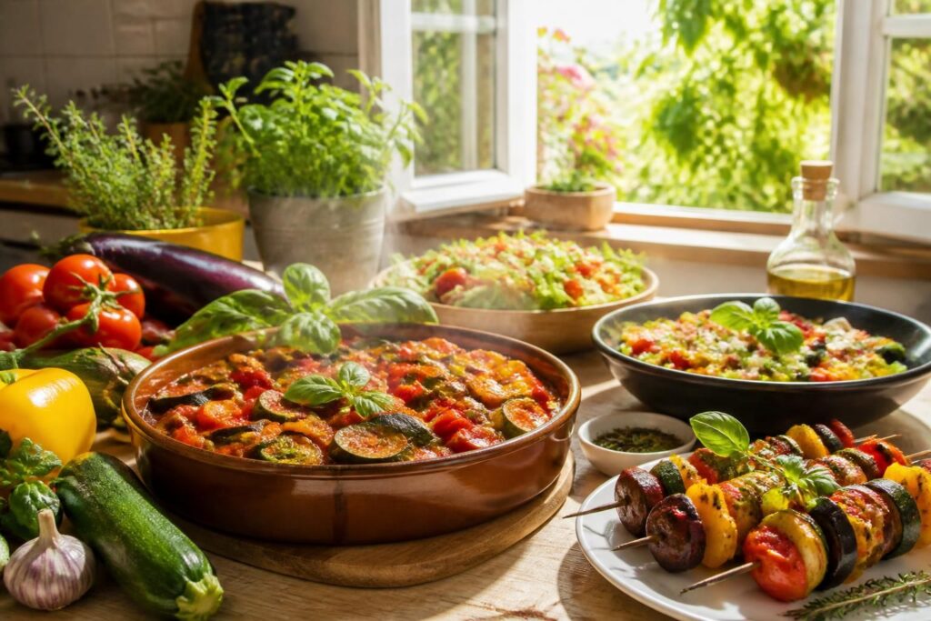 découvrez des recettes d'été savoureuses pour cuisiner les légumes du soleil et profiter pleinement des saveurs méditerranéennes en toute simplicité.