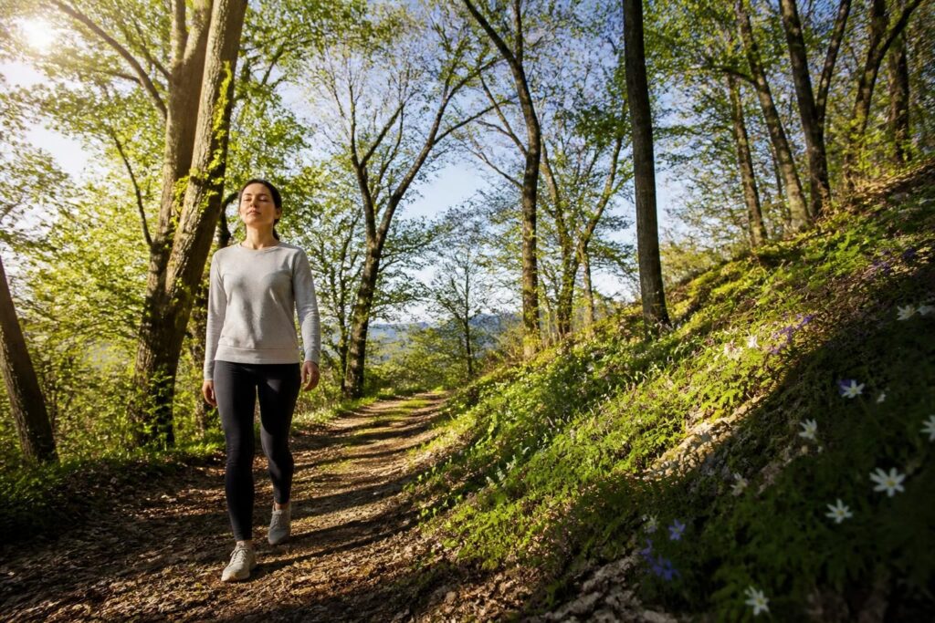 découvrez comment méditer en pleine nature grâce à la marche et à la cohérence cardiaque pour améliorer votre bien-être mental et physique.