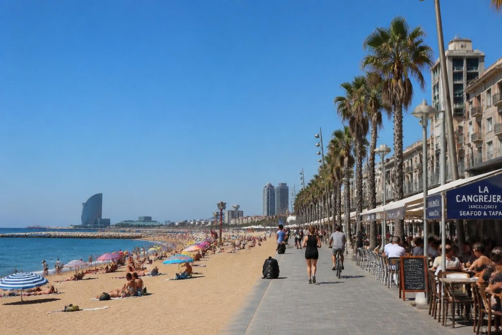 Barceloneta plage : adresse, restaurants et itinéraires pour profiter du bord de mer