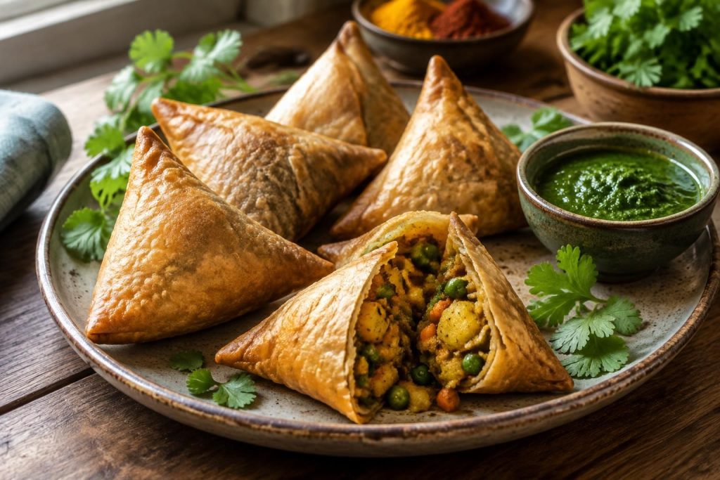 découvrez des recettes faciles de samoussas aux légumes inspirées de l’inde, avec une cuisson au four pour un résultat croustillant et savoureux.