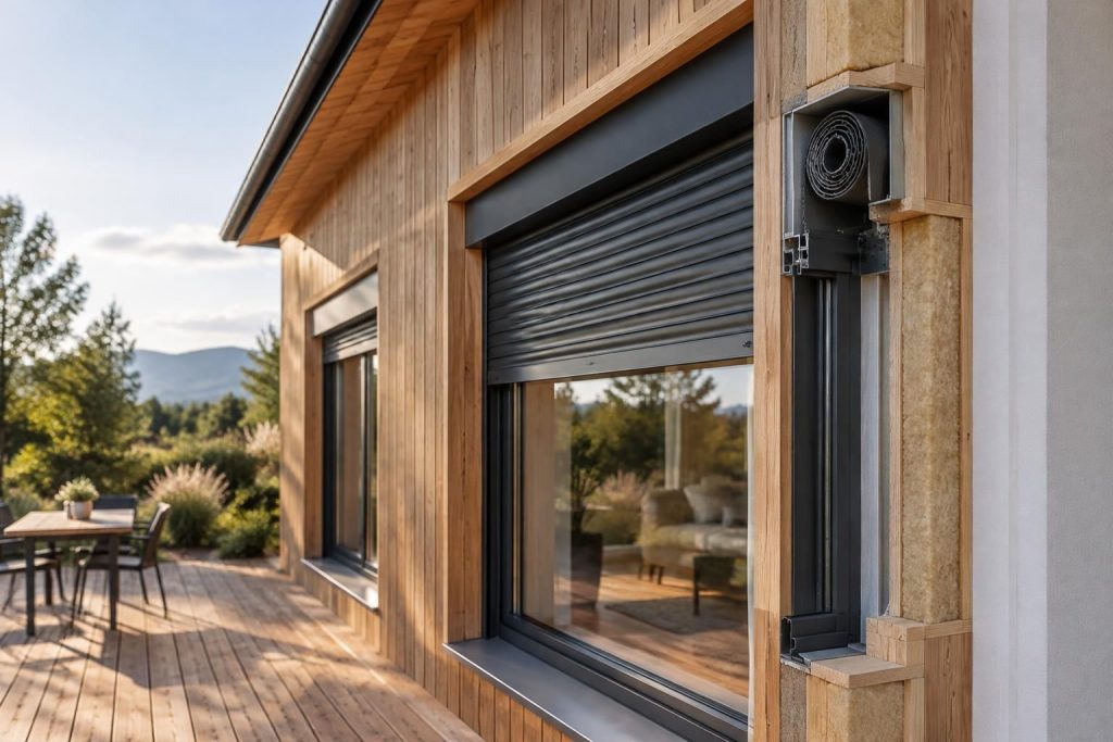 Volet roulant pour ossature bois : choisir le coffre adapté à votre maison